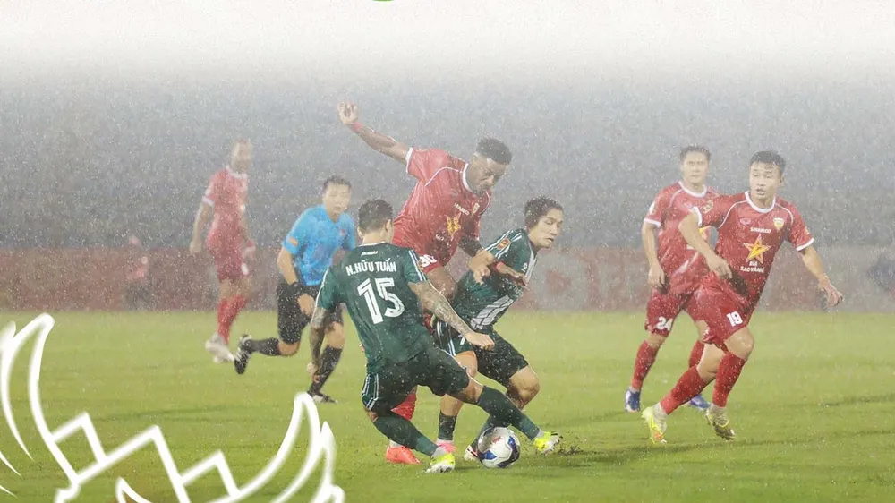 Hà Tĩnh giành trọn 3 điểm trong cuộc tiếp đón Đồng Nai ở vòng 2 V-League 2026-2027. Ảnh: HTFC