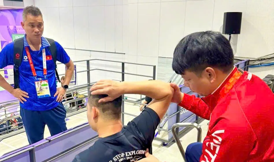 Đội ngũ y tế đồng hành cùng Đoàn thể thao Việt Nam tại ASIAD 20. Ảnh: ĐOÀN NHẬT