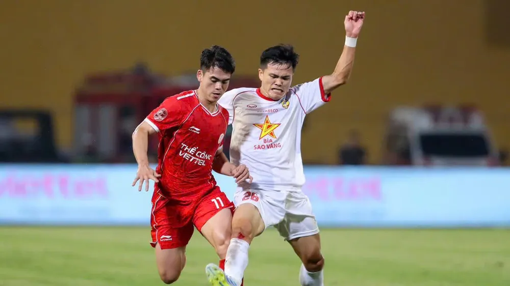 Thể Công Viettel tiếp tục thua trận ở đầu mùa V-League 2026-2027. Ảnh: MINH HOÀNG