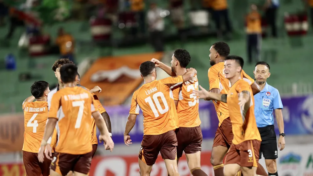 HAGL giành chiến thắng đầu tiên tại V-League khi vượt qua SHB Đà Nẵng với tỷ số cách biệt 3-0. Ảnh: MINH TRẦN