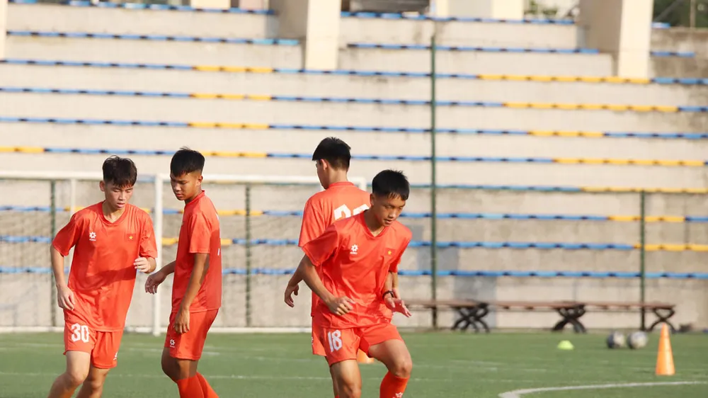 U15 Việt Nam tích cực chuẩn bị hướng đến FIFA U15 World Cup & Festival 2026. Ảnh: ĐOÀN NHẬT