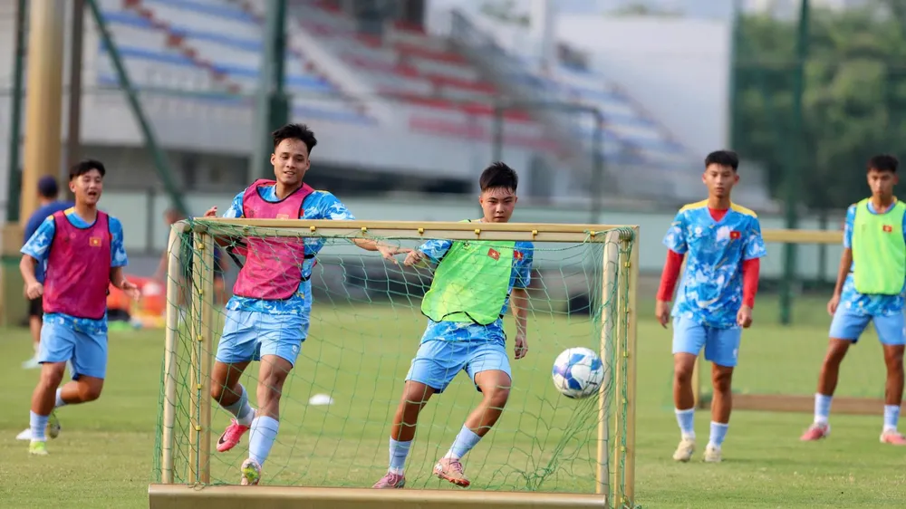 U17 Việt Nam tích cực chuẩn bị cho VCK U17 FIFA World Cup 2026. Ảnh: VFF