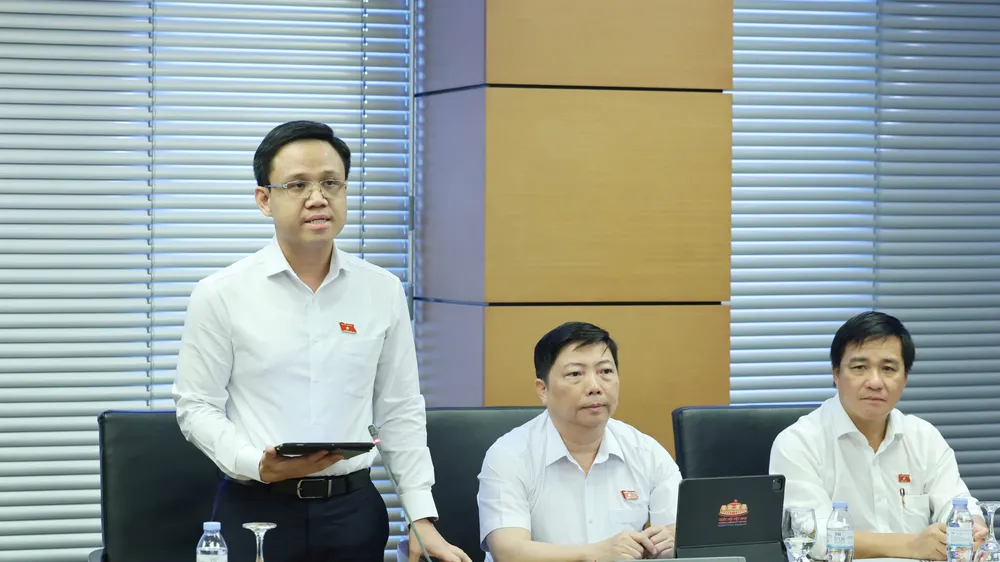 Đại biểu Nguyễn Thế Duy phát biểu tại phiên thảo luận.