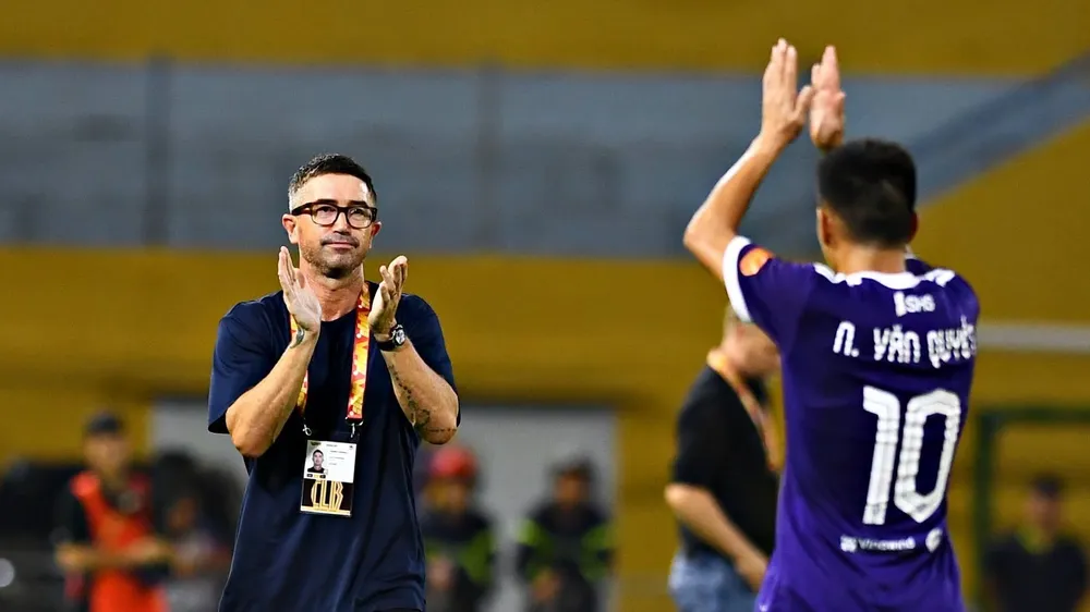 Hà Nội FC khuyết "tướng" trong cuộc so tài cùng Bắc Ninh ở vòng 6. Ảnh: HNFC