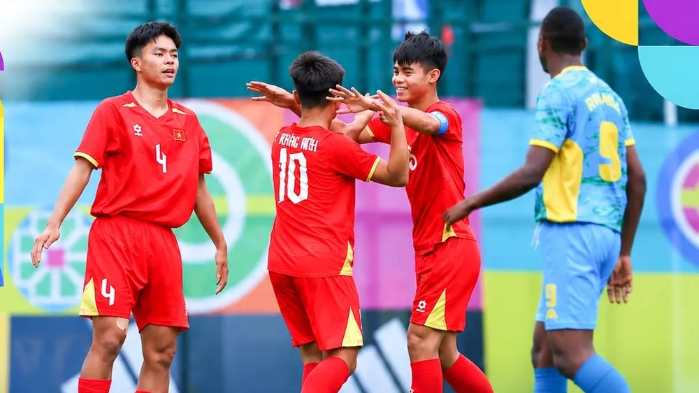 U15 Việt Nam giành 2 trận thắng liên tiếp vào ngày 29-10. Ảnh: VFF