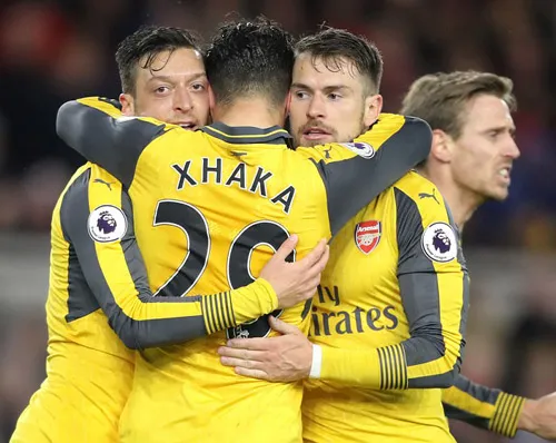Arsenal khấp khởi mừng, Middlesbrough sắp xuống hạng