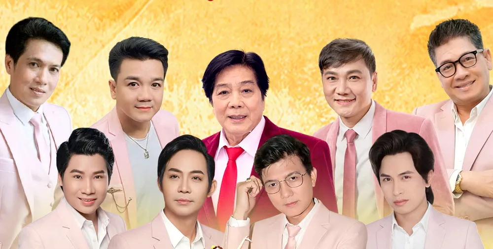 Các nghệ sĩ, ca sĩ, nhóm ca tham gia biểu diễn trong chương trình "Xuân ấm tình quê" chào năm mới 2026 ở xã Bình Khánh, TPHCM. 