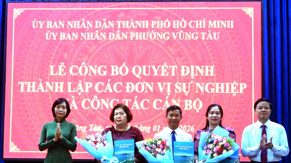 Phường Vũng Tàu thành lập 2 đơn vị sự nghiệp công lập