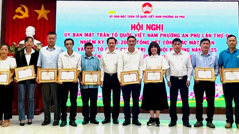 MTTQ phường An Phú (TPHCM) triển khai hiệu quả các cuộc vận động