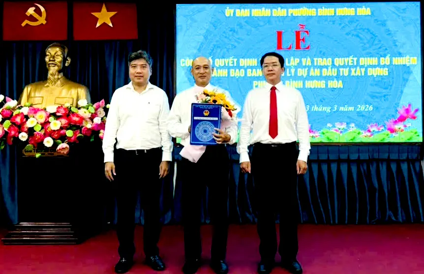 Phường Bình Hưng Hòa thành lập Ban Quản lý dự án đầu tư xây dựng