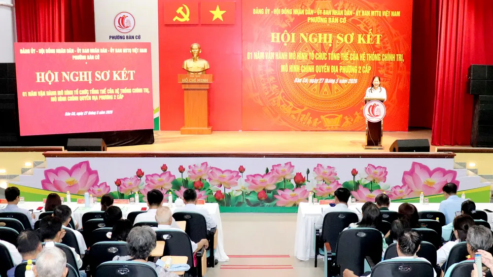 Hội nghị sơ kết tại phường Bàn Cờ