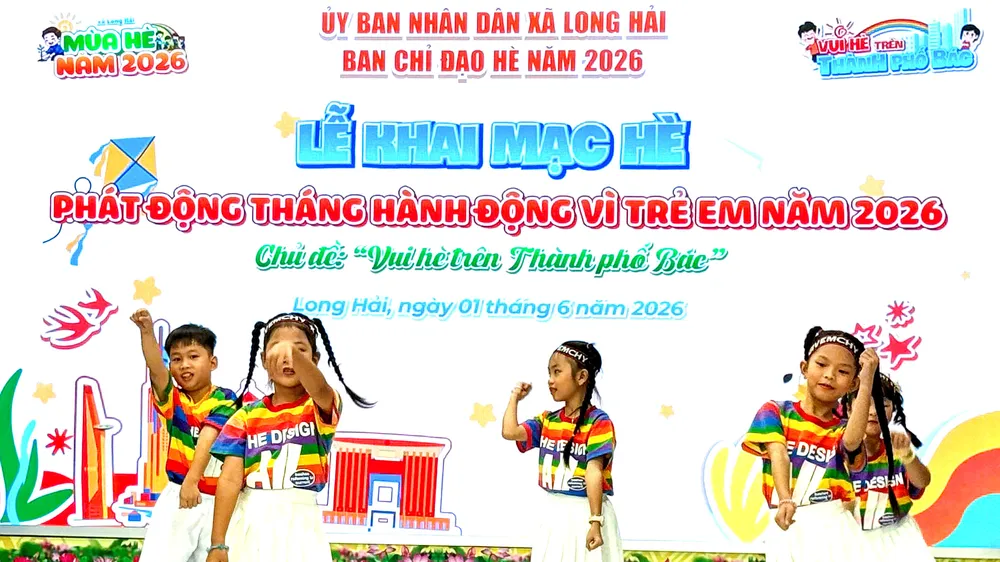 Hơn 20 hoạt động hè cho thiếu nhi Long Hải