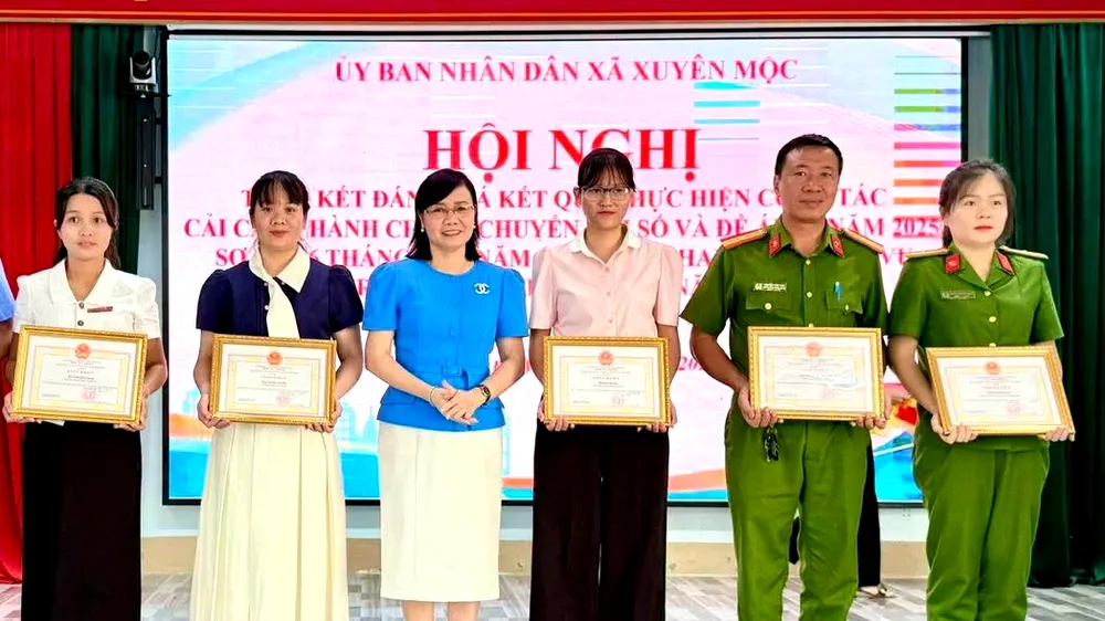 Xã Xuyên Mộc: 100% hồ sơ được giải quyết đúng và trước hạn