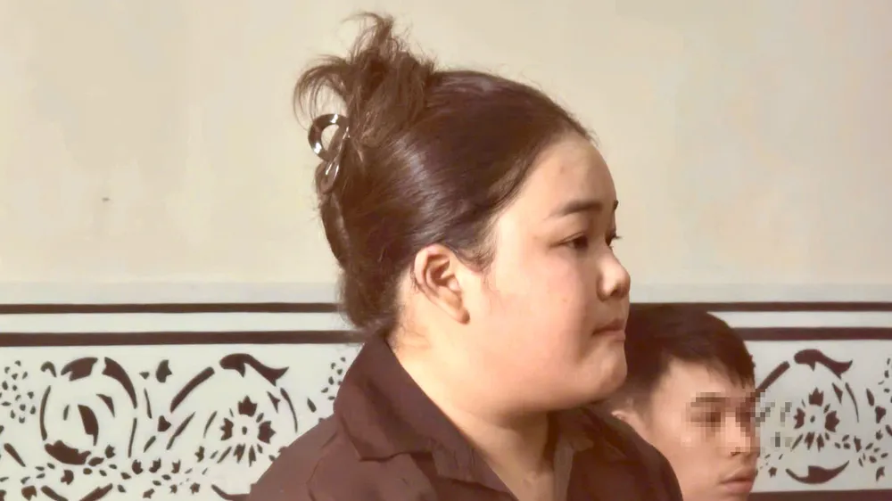 Bị cáo Trần Thị Thu Thảo tại tòa. Ảnh: SONG MAI