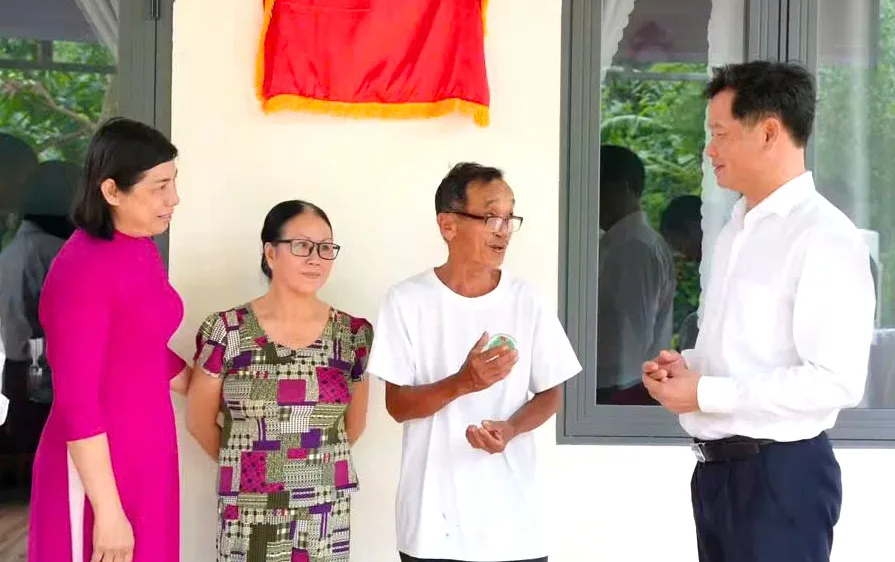 Xã Châu Đức bàn giao 5 căn nhà cho hộ khó khăn