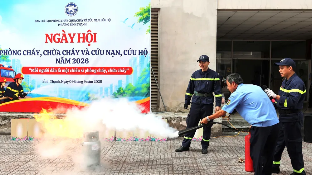 Hướng dẫn thực hành sử dụng bình chữa cháy để xử lý đám cháy ban đầu
