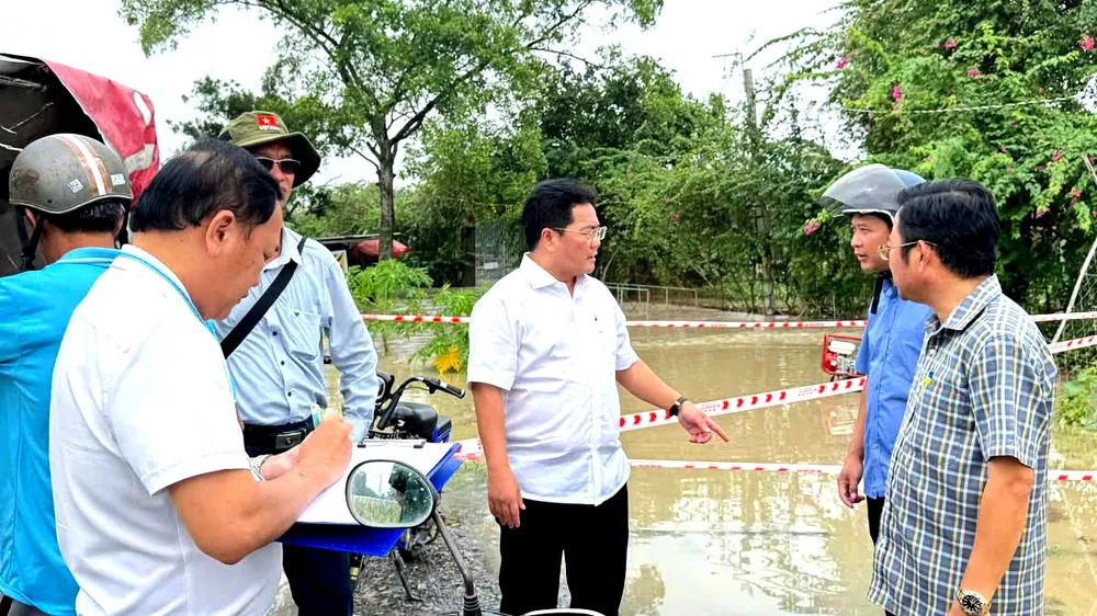 Phường Tân Khánh chủ động ứng phó mưa lớn và ngập úng