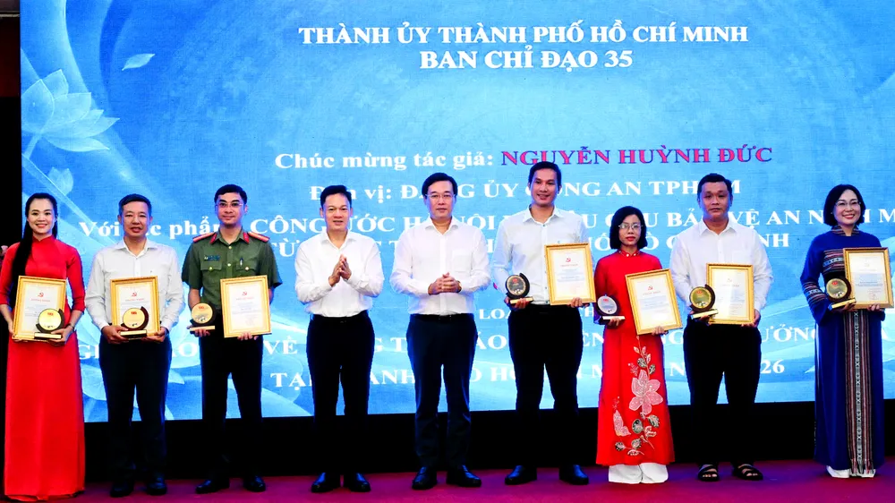 TPHCM: 25 tác phẩm được trao Giải Báo chí về công tác bảo vệ nền tảng tư tưởng của Đảng
