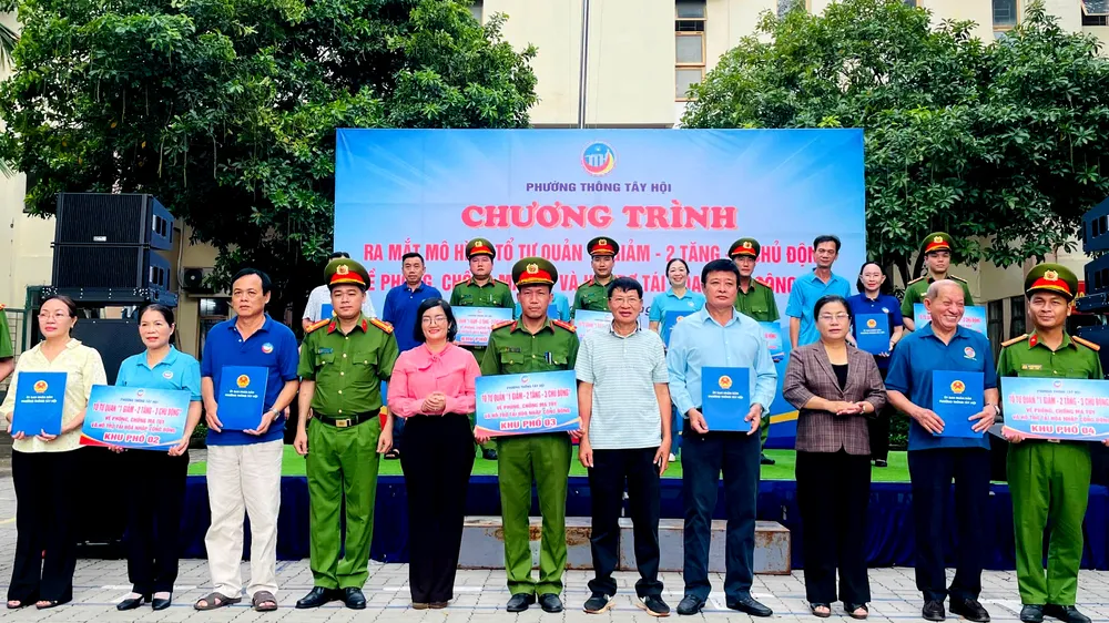Phường Thông Tây Hội ra mắt 31 tổ tự quản phòng, chống ma túy