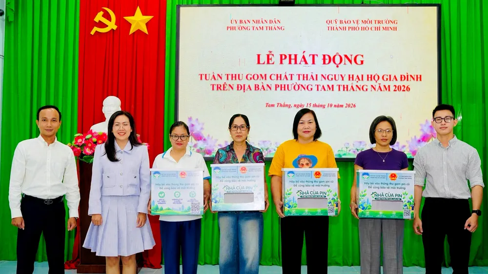 Phường Tam Thắng tiếp nhận 20 mô hình “Nhà của pin”