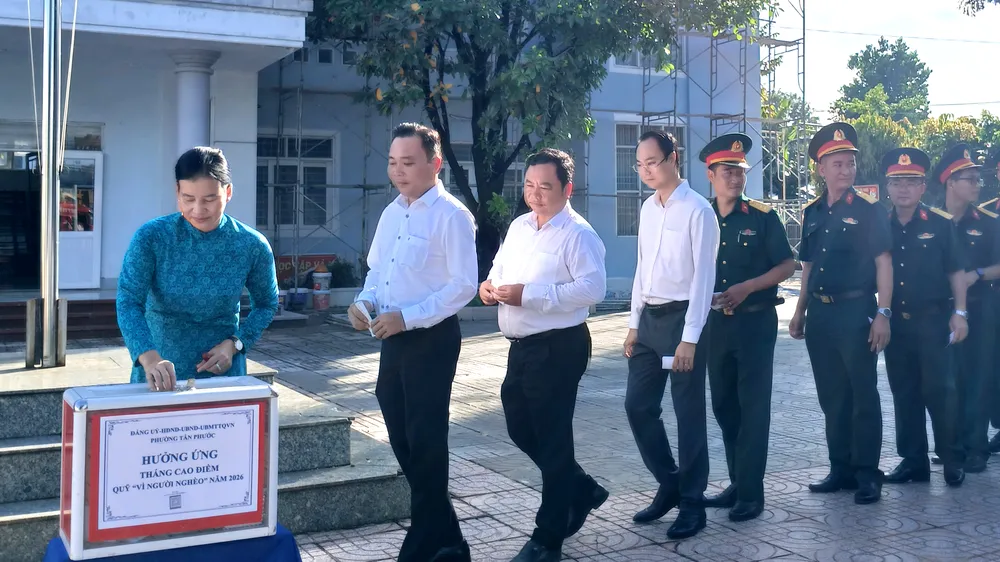Phường Tân Phước phát động Tháng cao điểm “Vì người nghèo”