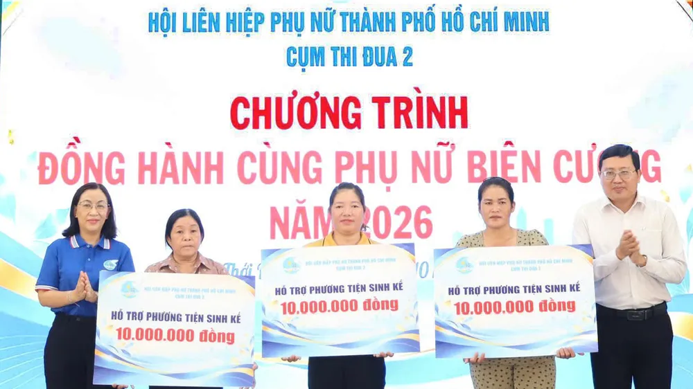 Chung tay chăm lo phụ nữ, trẻ em có hoàn cảnh khó khăn tại xã An Thới Đông 