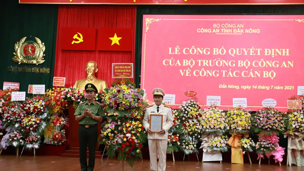 Đắk Nông có tân Giám đốc Công an tỉnh