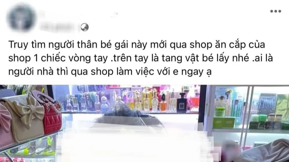 Bé 5 tuổi bị bêu xấu trên mạng xã hội vì trộm vòng tay giá 10.000 đồng