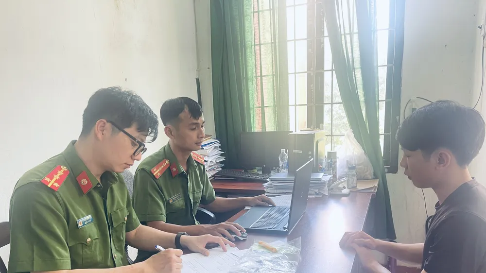 Cơ quan công an đang lấy lời khai đối tượng Hải