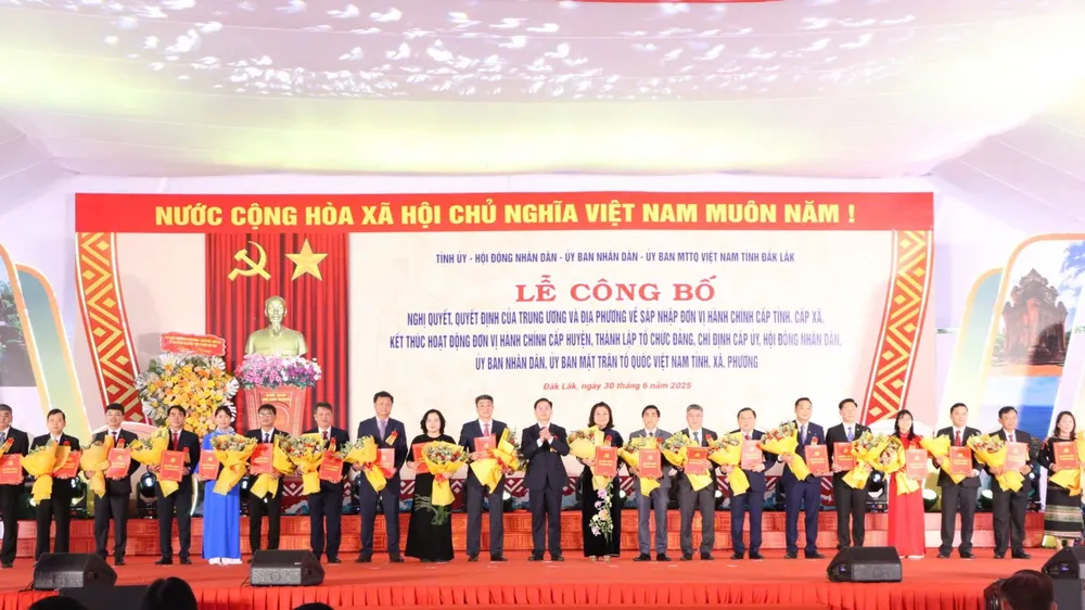 Danh sách lãnh đạo xã, phường ở Đắk Lắk sau sắp xếp