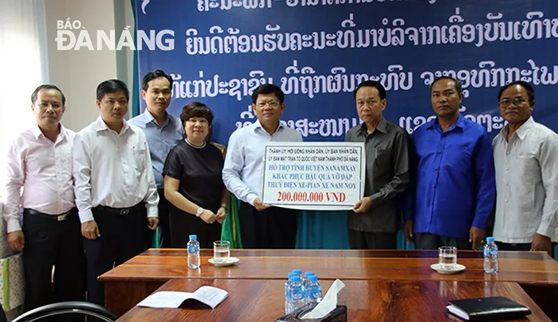 Đà Nẵng: Hỗ trợ các nạn nhân bị ảnh hưởng sự cố vỡ đập thủy điện ở Lào