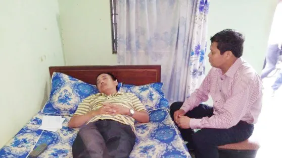 Nguyễn Đình Thắng bị chém phải khâu 4 mũi