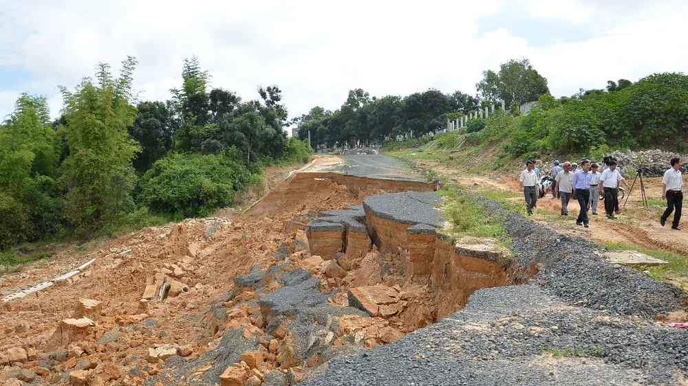 Vị trí sạt lở