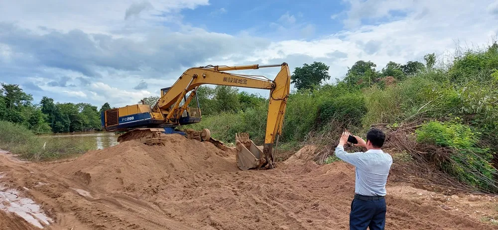  Khai thác cát lậu ở Ia Mơ, bị xử phạt 125 triệu đồng