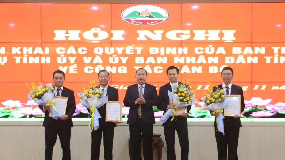 Gia Lai: Điều động, bổ nhiệm nhiều lãnh đạo sở, ngành