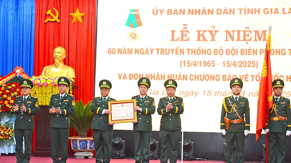Bộ đội Biên phòng tỉnh Gia Lai đón nhận Huân chương Bảo vệ Tổ quốc hạng Nhì