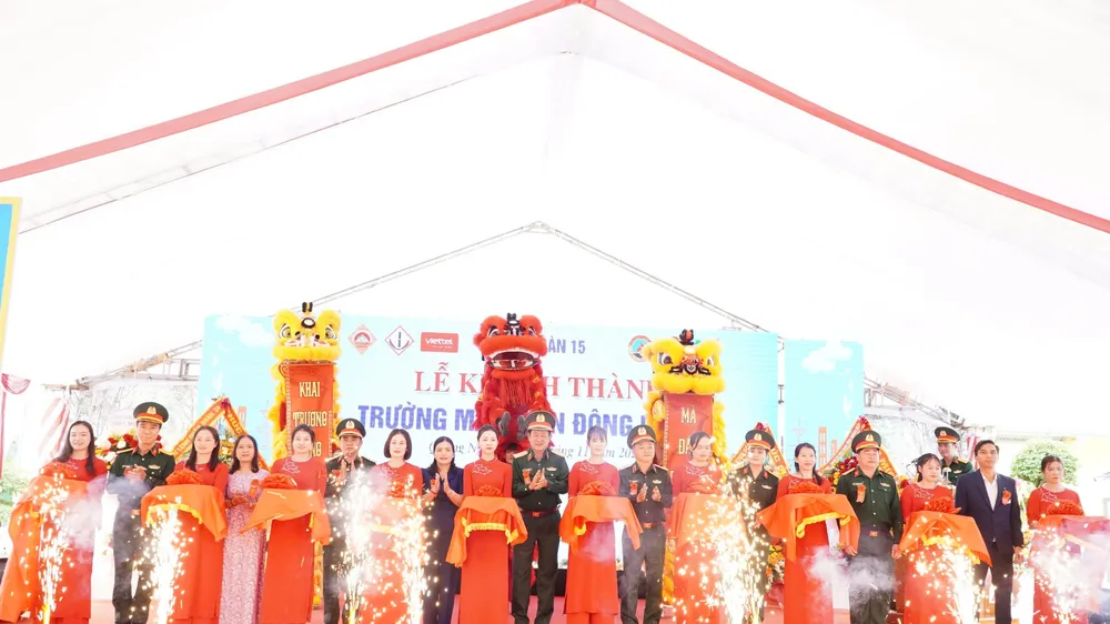 Quảng Ngãi: Khánh thành trường mầm non cho 200 trẻ vùng biên