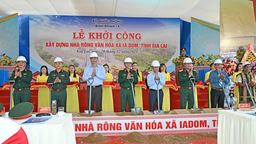 Gia Lai: Khởi công xây dựng Nhà rông văn hóa xã Ia Dom