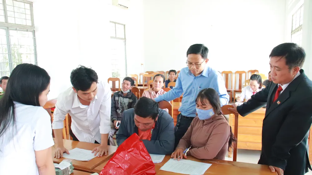 Gia Lai: Bàn giao mặt bằng thi công khu tái định cư cho người dân vùng thiên tai