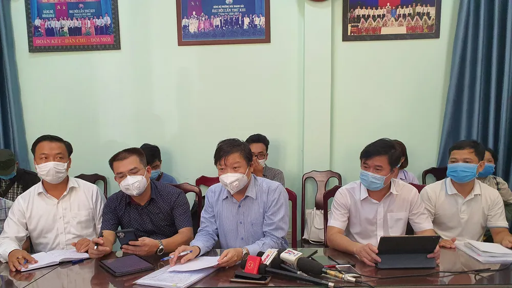 Đoàn công tác của Bộ Y tế đến và làm việc tại UBND phường Hòa Khánh Bắc
