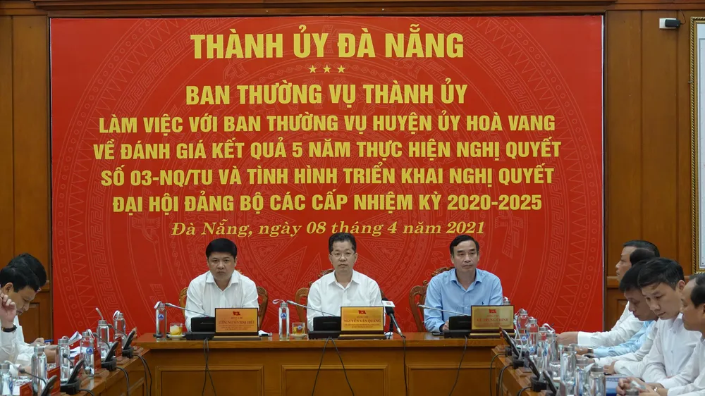 Đà Nẵng sẽ ban hành Nghị quyết để phát triển riêng huyện Hòa Vang