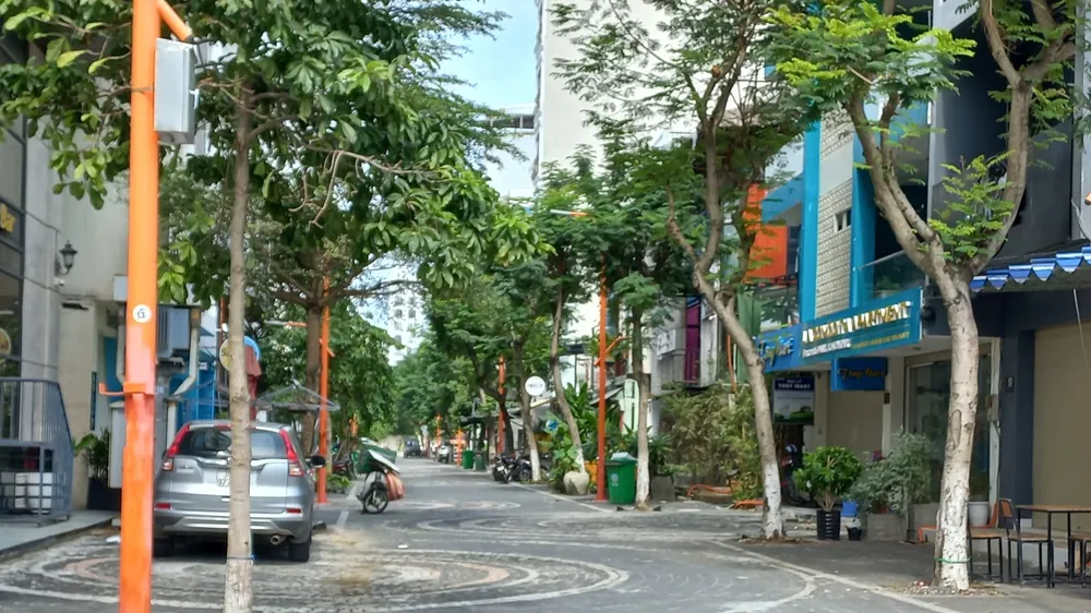 Tuyến đường An Thượng 4 được cải tạo đưa vào phục vụ theo quy hoạch phát triển Khu phố du lịch An Thượng (quận Ngũ Hành Sơn, TP Đà Nẵng)
