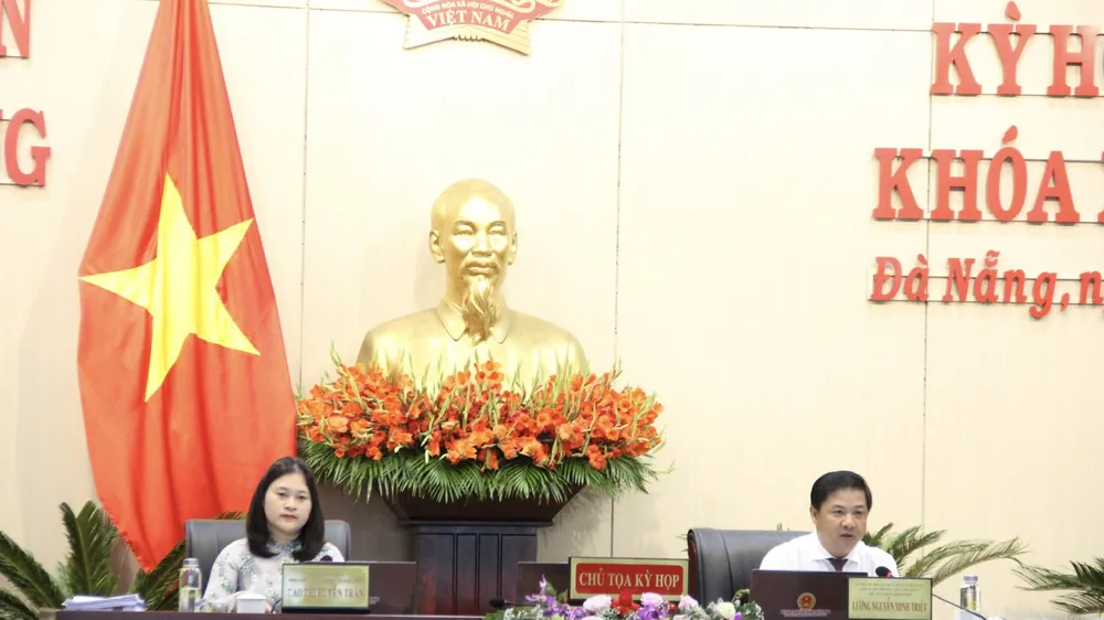Ông Lương Nguyễn Minh Triết, Chủ tịch HĐND TP Đà Nẵng chủ trì Kỳ họp