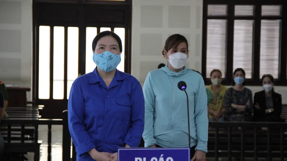 Đối tượng Ngọc Anh và Như Lệ tại tòa