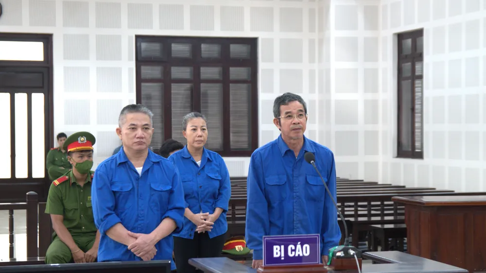 3 bị cáo tại phiên tòa