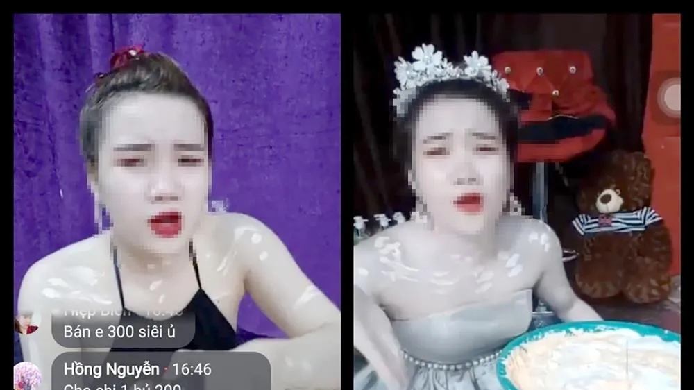 Những chậu kem trộn đắt hàng được livestream trên mạng xã hội