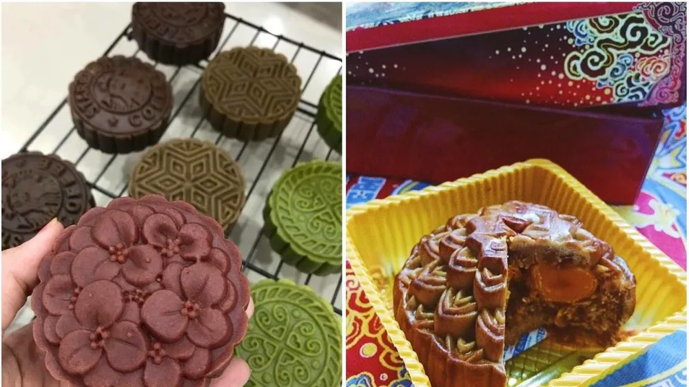 So với bánh trung thu truyền thống, bánh "nhà làm", "handmade" bán trên mạng có nhiều mẫu mã bắt mắt hơn. Ảnh: TRÍ NHÂN