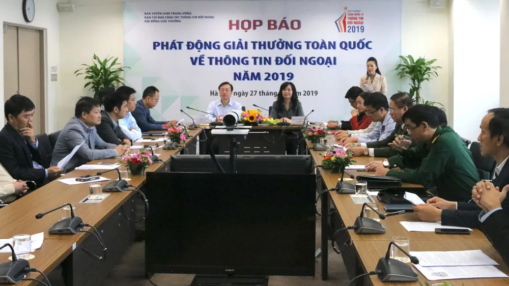Phát động giải thưởng toàn quốc về thông tin đối ngoại năm 2019