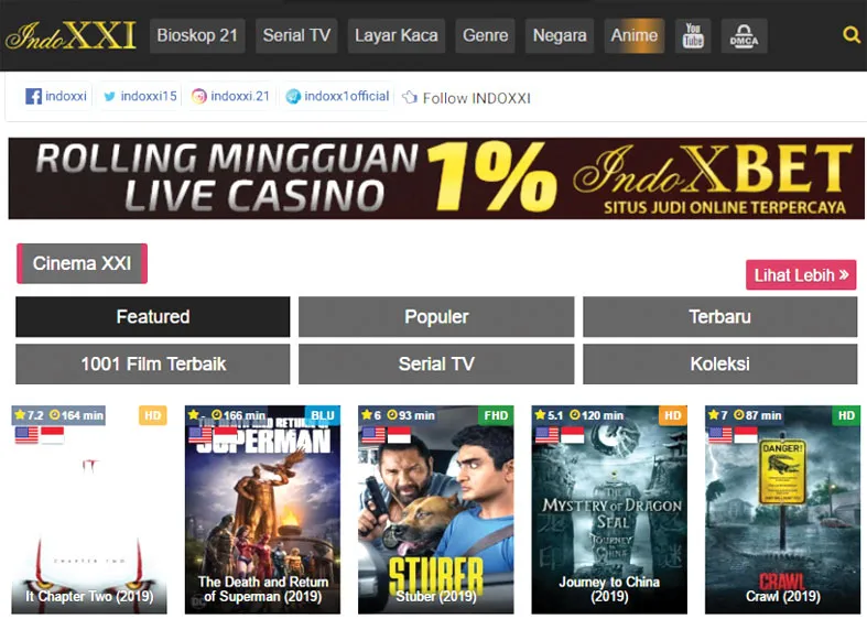 Trang Indoxxi tuyên bố đóng kể từ ngày 1-1-2020