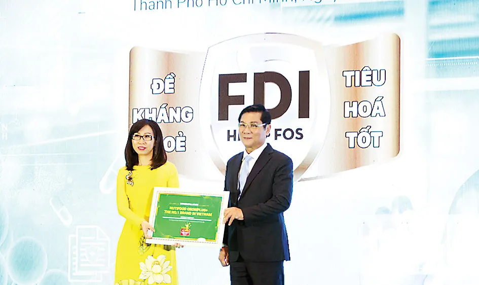 NutiFood trở thành Nhãn hiệu Sữa trẻ em số 1 Việt Nam